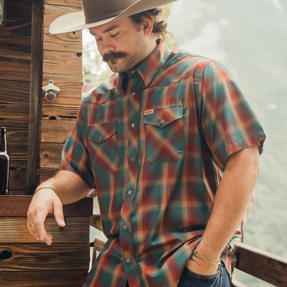 Dixxon Lasso Series Denver Men’s Flannel Shirt SHORT SLEEVE bamboo 3X - Picture 6 of 6
